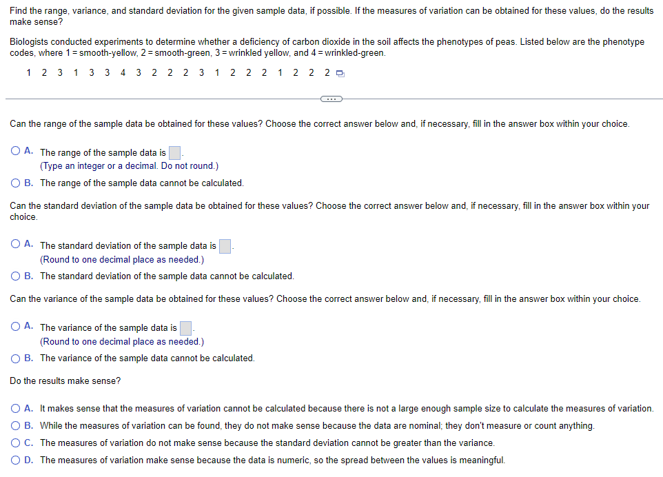  solved find the range variance and standard deviation