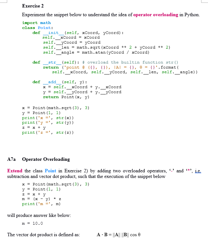 Python OOP Tutorials, Operator Overloading in Python