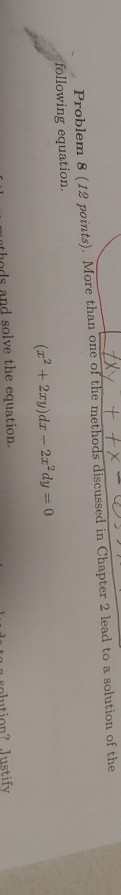 Solved XXY t txo s? Problem 8 (12 points). More than one of | Chegg.com