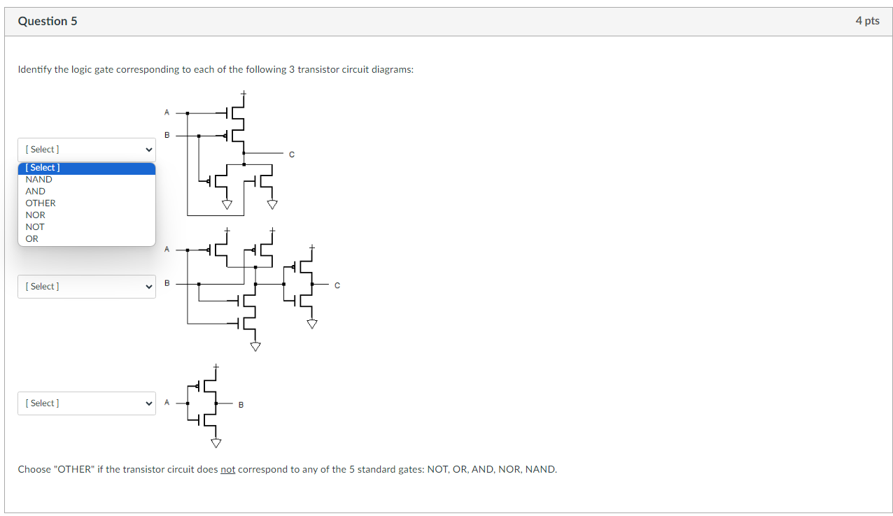Solved Identify the logic gate corresponding to each of the | Chegg.com