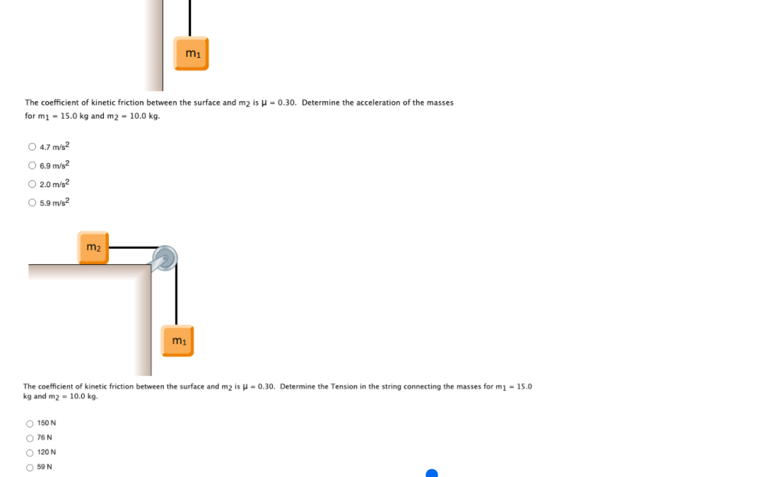 Solved mi The coefficient of kinetic friction between the | Chegg.com