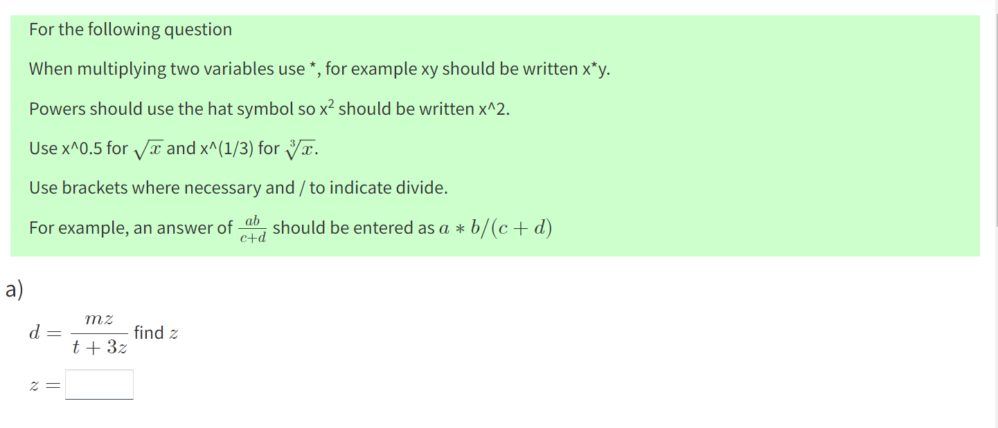 Solved For the following question When multiplying two | Chegg.com