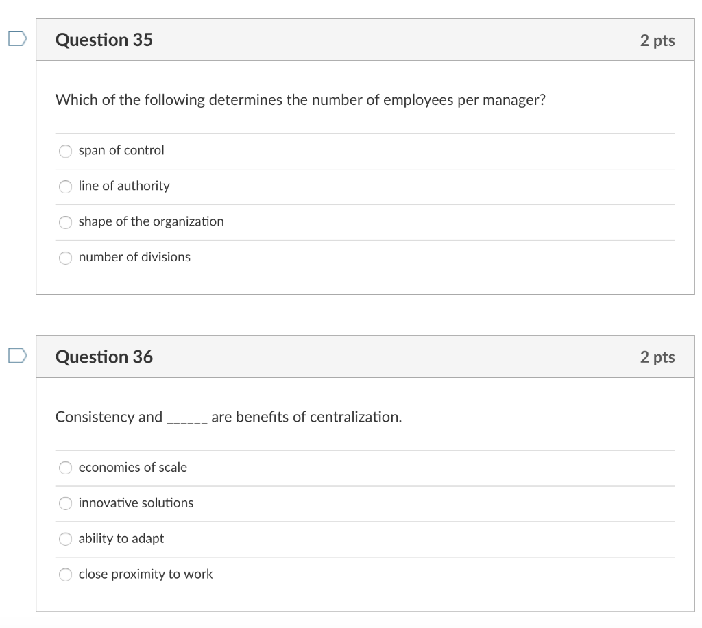 Solved Question 35 2 pts Which of the following determines | Chegg.com