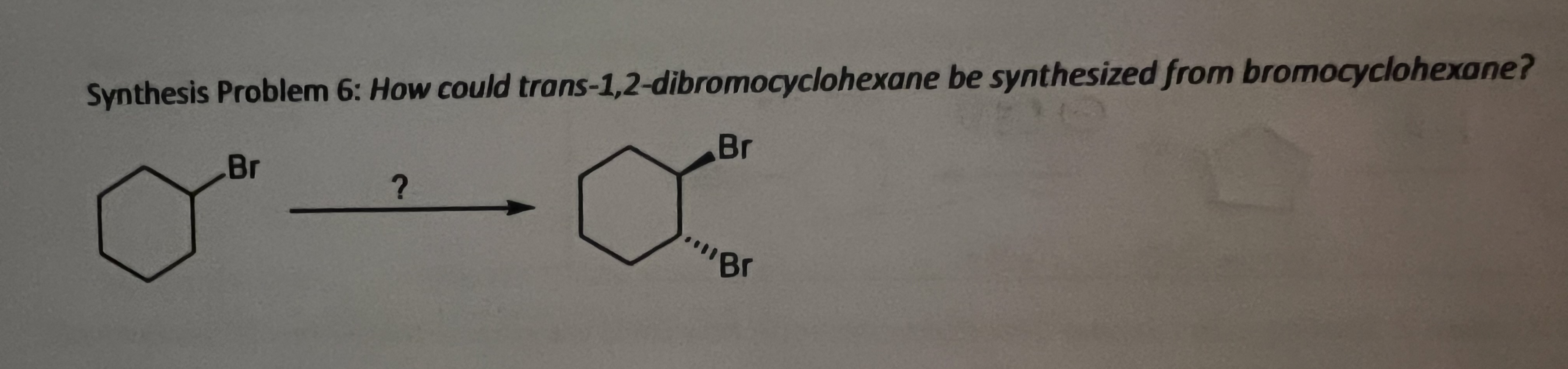Solved Synthesis Problem 6: How could | Chegg.com
