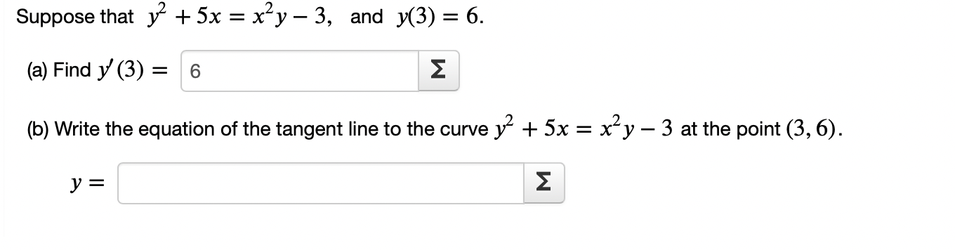 y =- 2x 3 6x 2 5