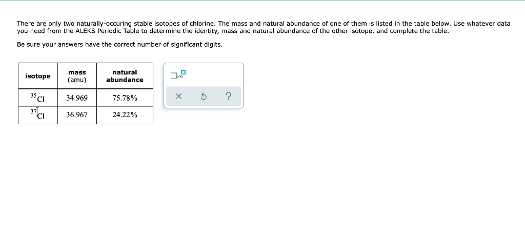 solved-there-are-only-two-naturally-occuring-stable-isotopes-chegg