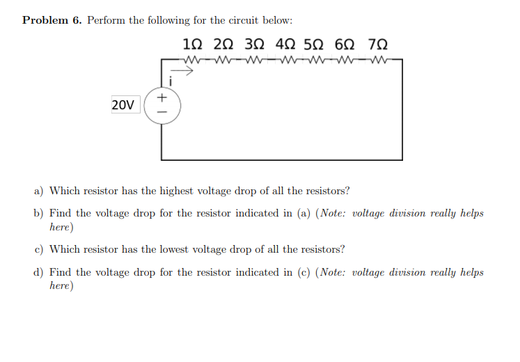 Solved Problem 6. Perform The Following For The Circuit | Chegg.com