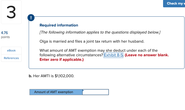 Solved Check my 3 Required information The following | Chegg.com