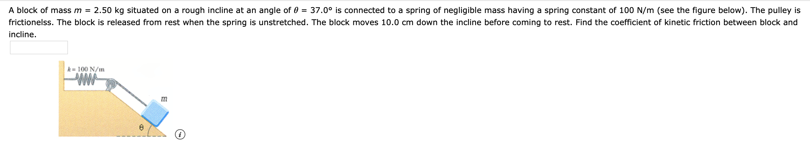 Solved A Block Of Mass M = 2.50 Kg Situated On A Rough | Chegg.com