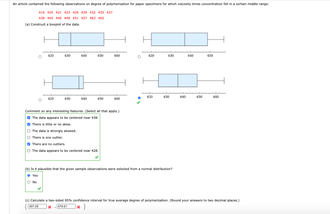 Solved An article contained the following observations on | Chegg.com