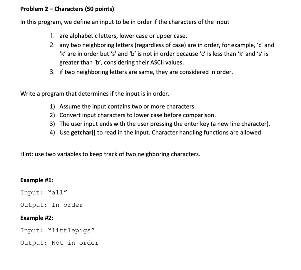 Solved This is a problem to be solved in basic c language | Chegg.com