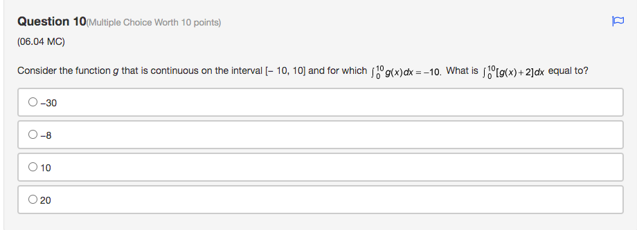 Solved Question 10(Multiple Choice Worth 10 Points) (06.04 | Chegg.com