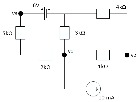 Solved Use the node-voltage method to figure out the node | Chegg.com