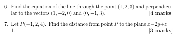 Solved 6. Find The Equation Of The Line Through The Point 