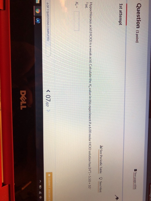 Solved Question (1 point) a See page 696 1st attempt see | Chegg.com