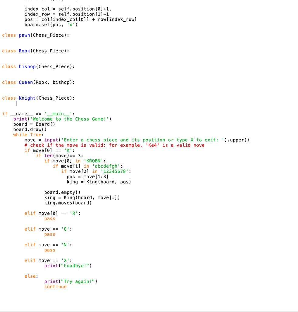 Python - Chess Board - For loop does not go over all keys in a