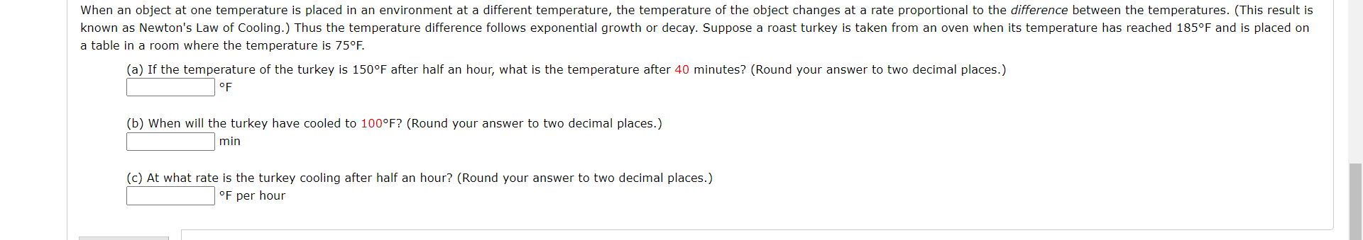 Solved When An Object At One Temperature Is Placed In An 