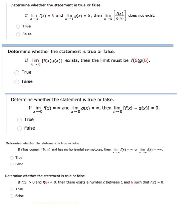 Solved Determine Whether The Statement Is True Or False. If | Chegg.com