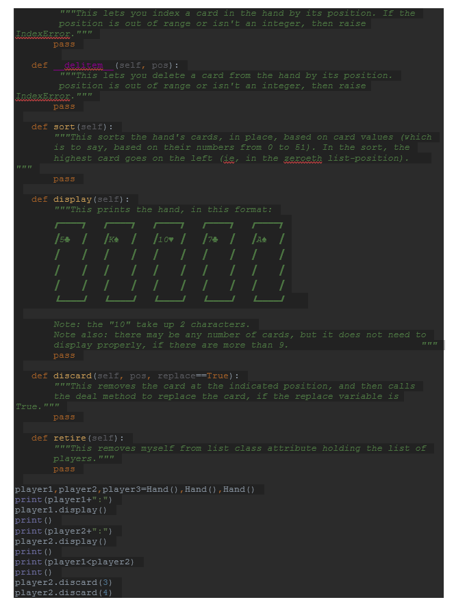 Python 1) to fill in the 
