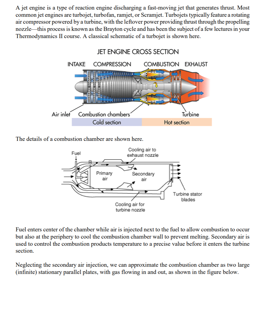 A jet engine is a type of reaction engine discharging | Chegg.com