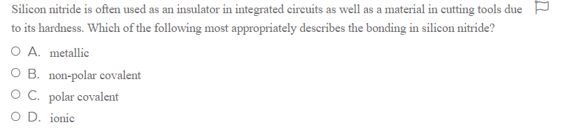 Solved Silicon nitride is often used as an insulator in | Chegg.com