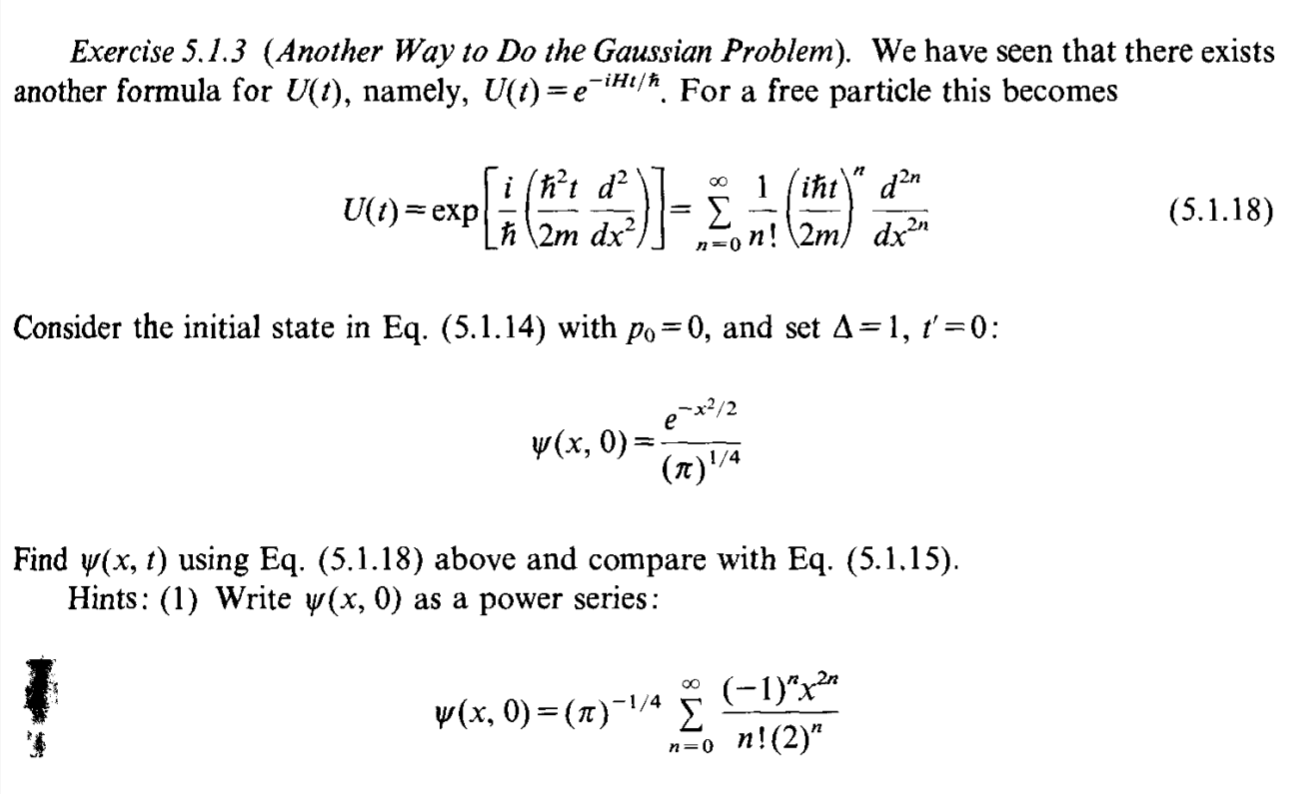 Solved Exercise 5.1.3 (Another Way to Do the Gaussian | Chegg.com