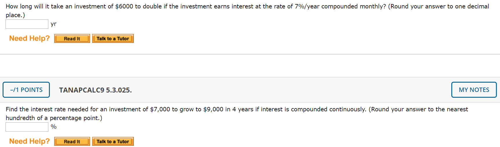 Solved How long will it take an investment of 6000 to