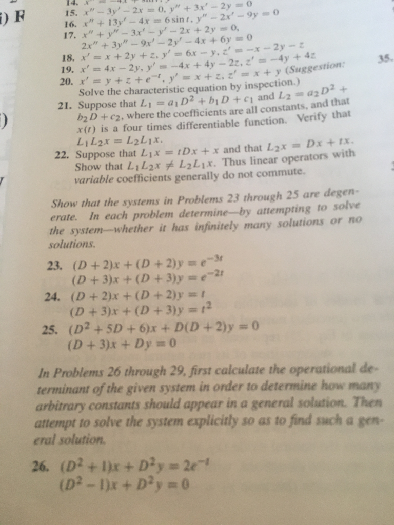 Solved 14 X 15 X 3y 2x 0 Y 3x 2y 16 X 13y 4x 6sin Chegg Com