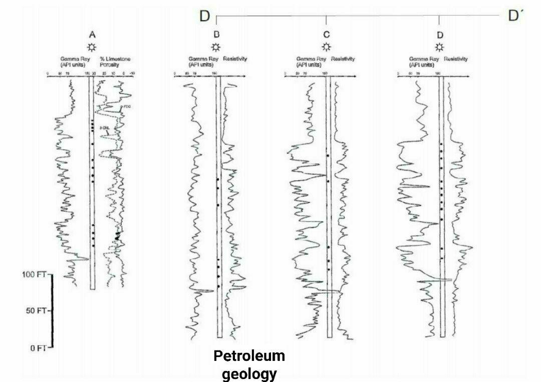 D' A B D * Gamma Ray Resistivity (API units) Gamma | Chegg.com