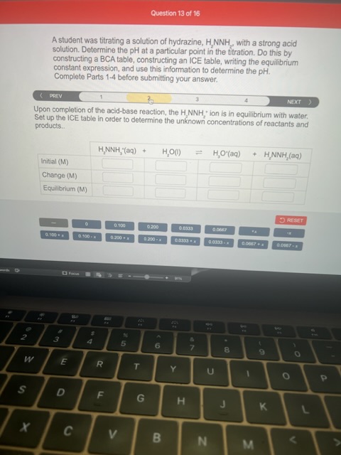 Solved A Student Was Titrating A Solution Of Hydrazine, | Chegg.com