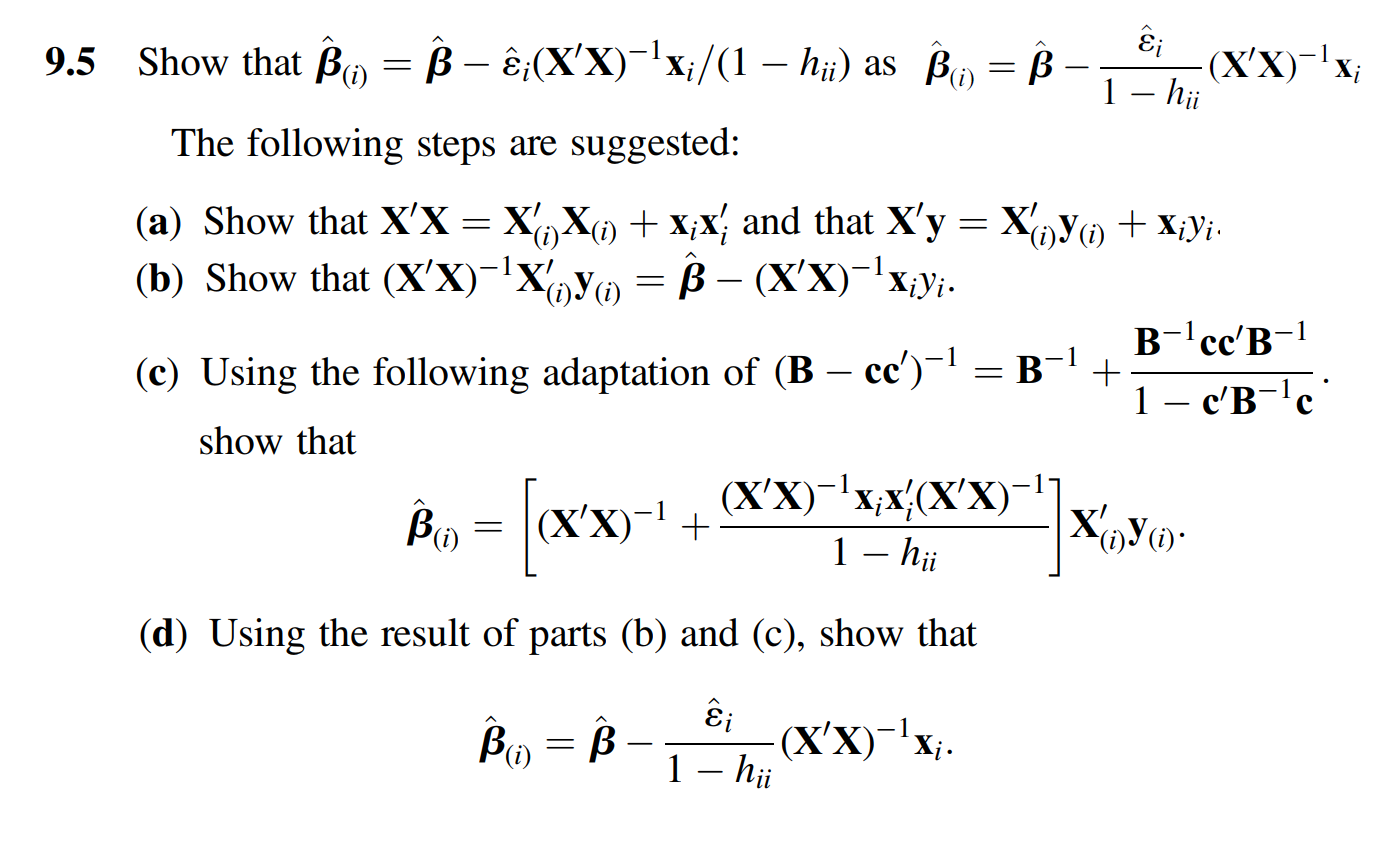 Solved Ei 9 5 Show That Bo Ss E X X Xi 1 Hii As Chegg Com