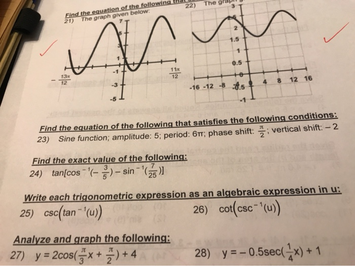 Solved on of 22) The grapng 21) The graph given below 2 1.5t | Chegg.com