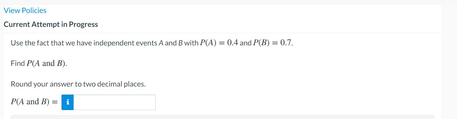 Solved View Policies Current Attempt in Progress Use the | Chegg.com
