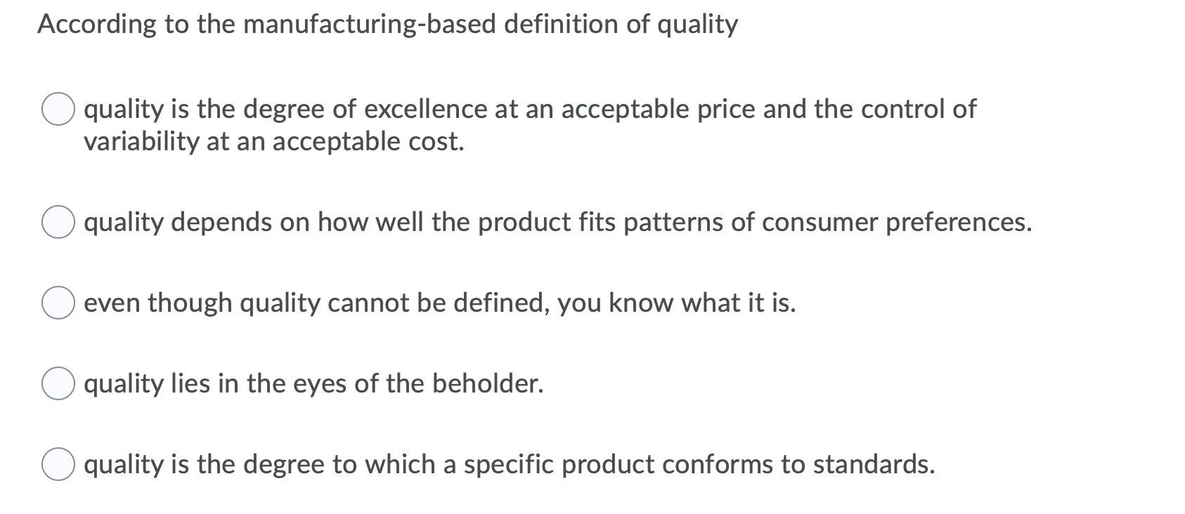 Solved Which of the four major categories of quality costs