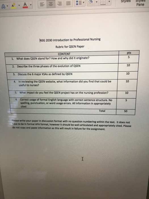 Solved What does QSEN stand for? How and why did it