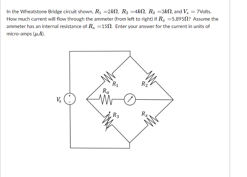 Solved In the Wheatstone Bridge circuit shown,