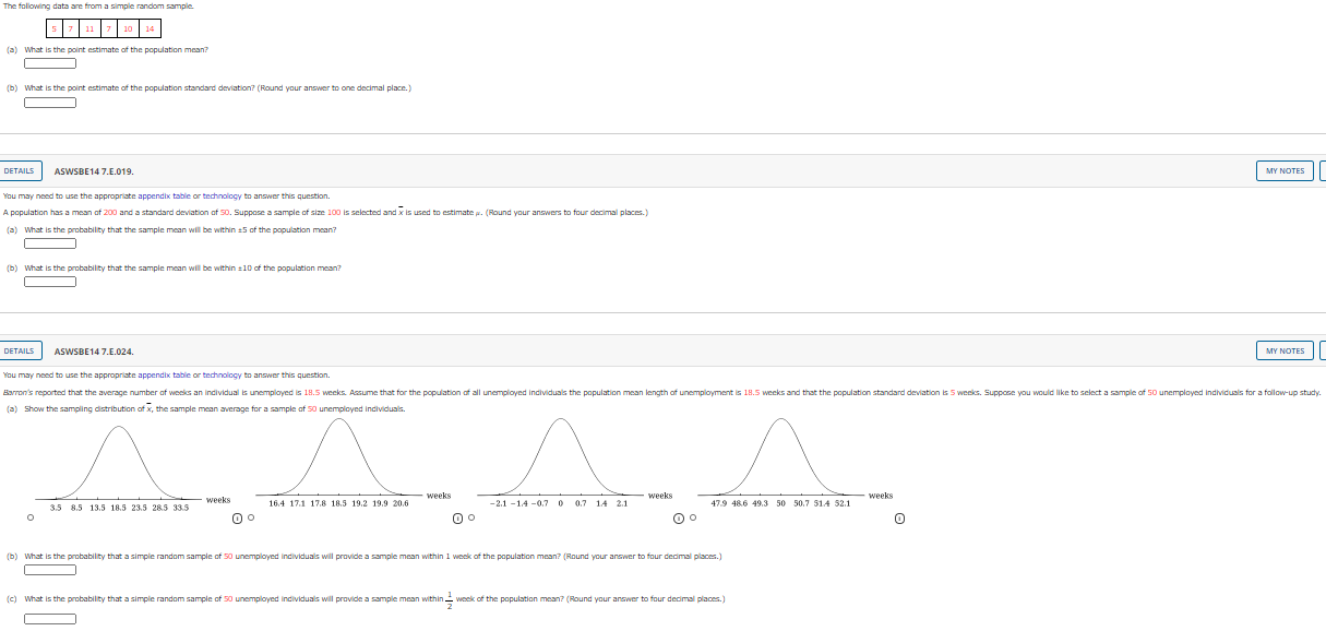 Solved The following data are from a simple random sample | Chegg.com