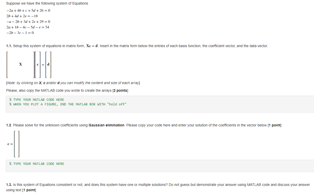 Solved Suppose we have the following system of | Chegg.com