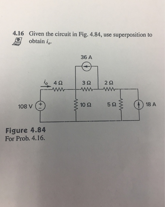 Solved 4.16 Given The Circuit In Fig. 4.84, Use | Chegg.com