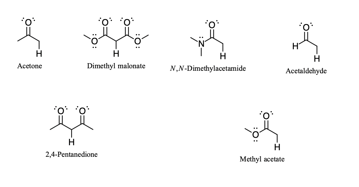 Solved 1.) Please Provide the pKa for each labeled hydrogen | Chegg.com