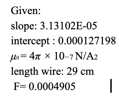 Solved *Calculate the: 1) Uncertainty slope d(slope): 2) | Chegg.com