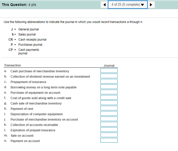 Solved This Question: 4 pts 4 of 25 (0 complete) Use the | Chegg.com