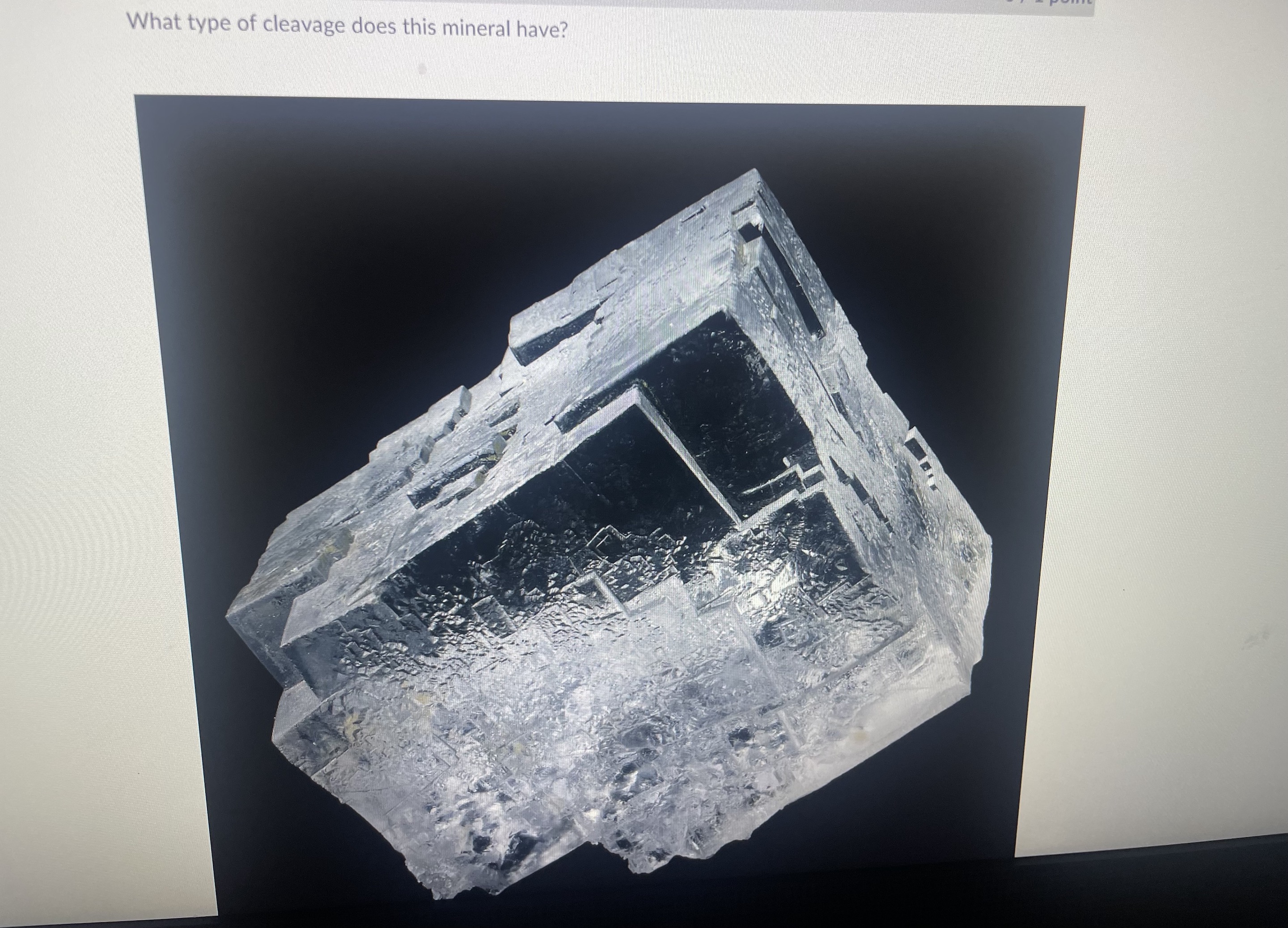 What type of cleavage does this mineral | Chegg.com
