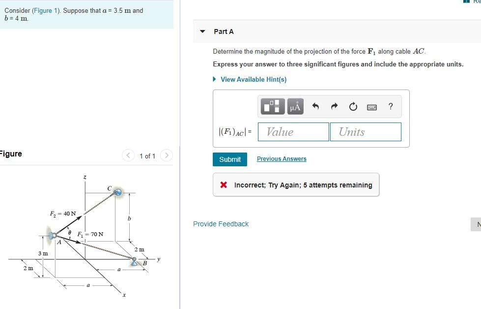 Solved RE Consider (Figure 1). Suppose that a = 3.5 m and b | Chegg.com