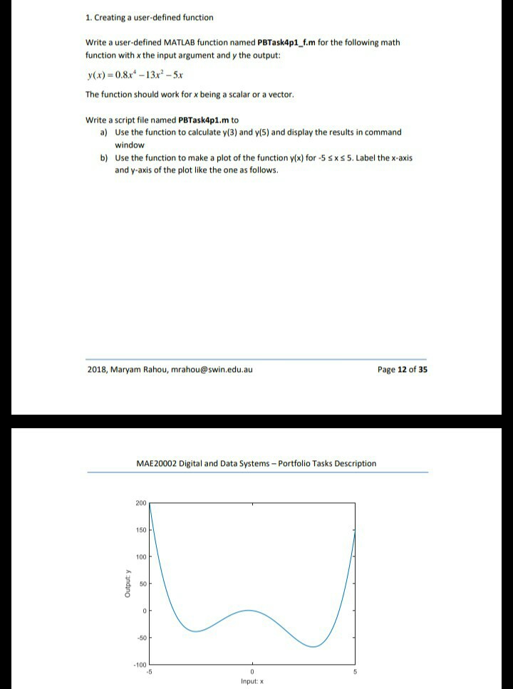 Solved 1. Creating a user-defined function Write a | Chegg.com