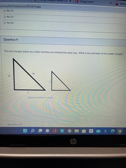 Solved D Question 3 Are the triangles similar? If they are, | Chegg.com