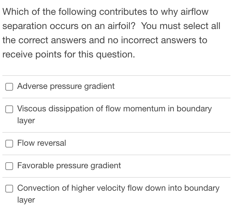 Solved Which Of The Following Contributes To Why Airflow 