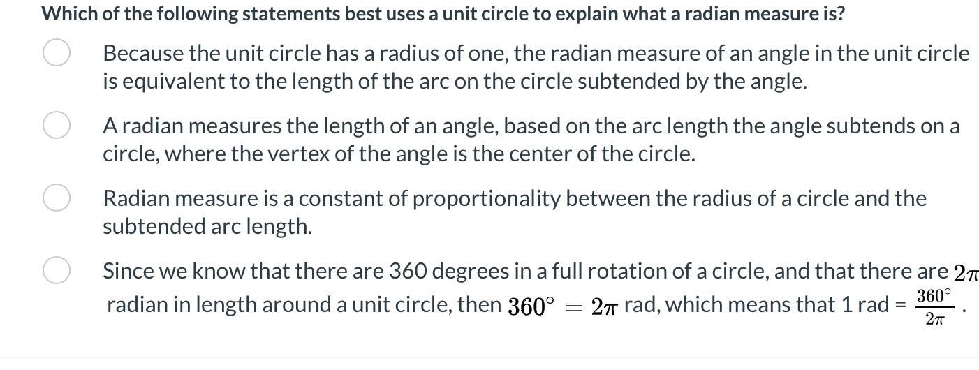 Solved hich of the following statements best uses a unit | Chegg.com