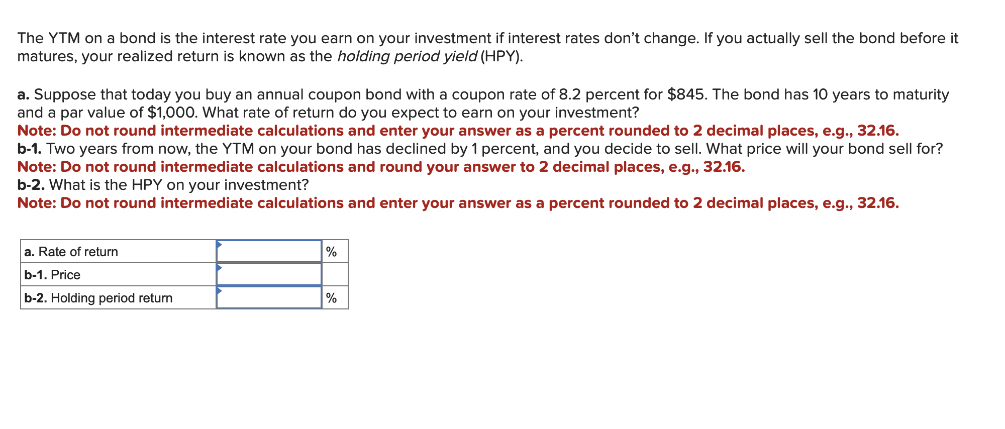 Solved The YTM On A Bond Is The Interest Rate You Earn On | Chegg.com