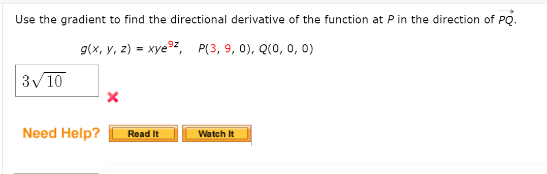 Solved Use The Gradient To Find The Directional Derivative